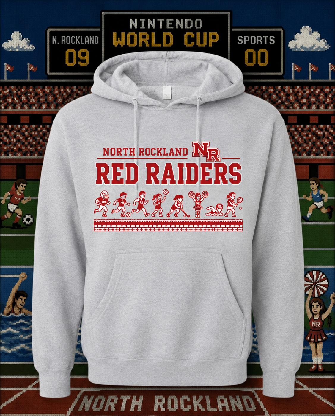 NR 8-Bit Retro Hooded Sweatshirt