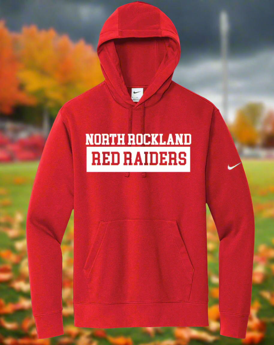 NR Nike Club Fleece Sleeve Swoosh Pullover Hoodie