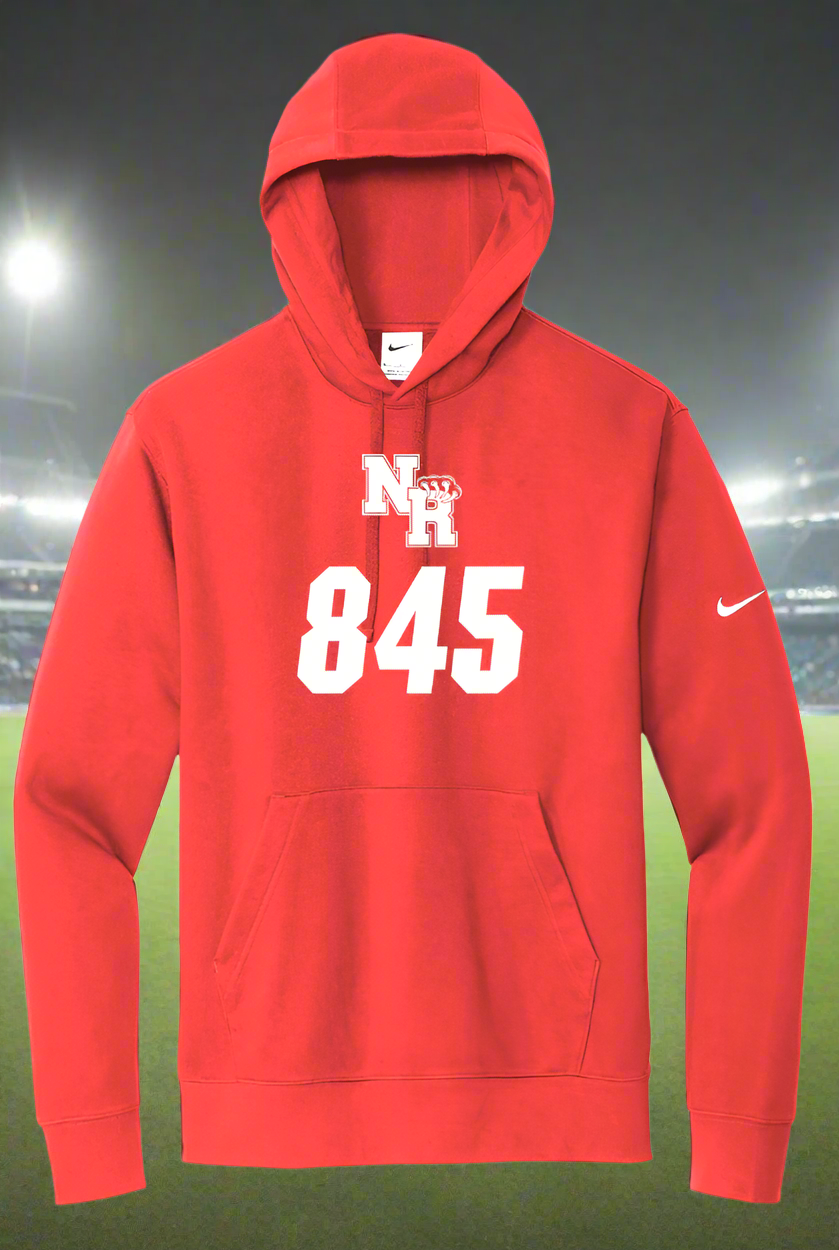 NR Nike "845" Club Fleece Swoosh Pullover Hoodie