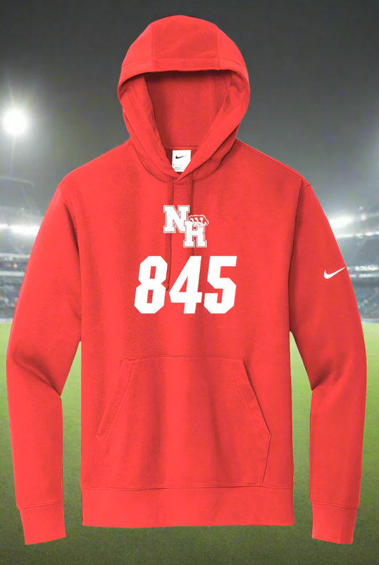 NR Nike "845" Club Fleece Swoosh Pullover Hoodie