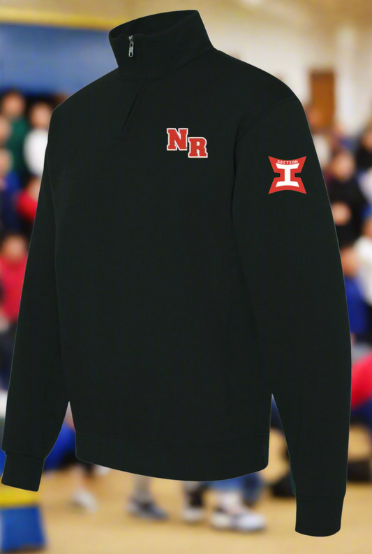 NR Nublend® Cadet Collar Quarter-Zip Sweatshirt w/ Section 1 logo