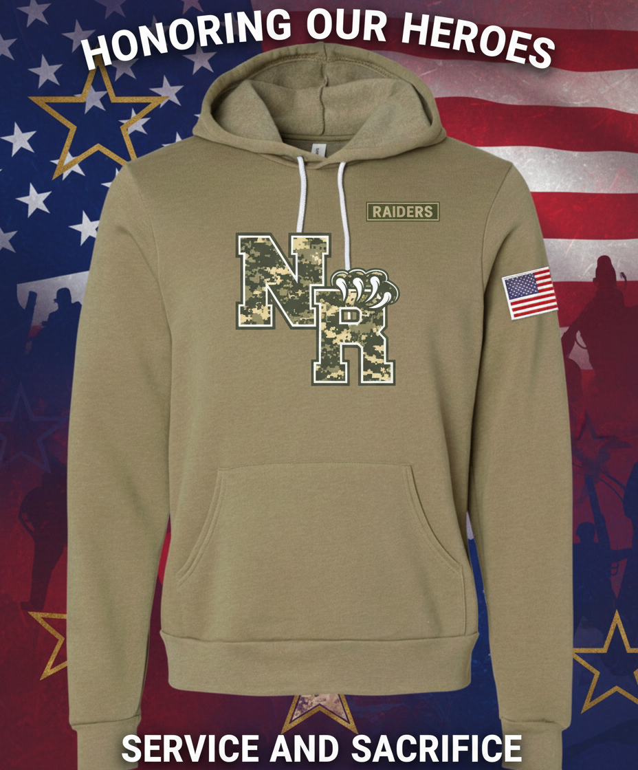 NR Military 26 Sponge Fleece Hooded Sweatshirt