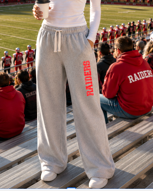Raiders Wide Leg Fleece Sweatpants